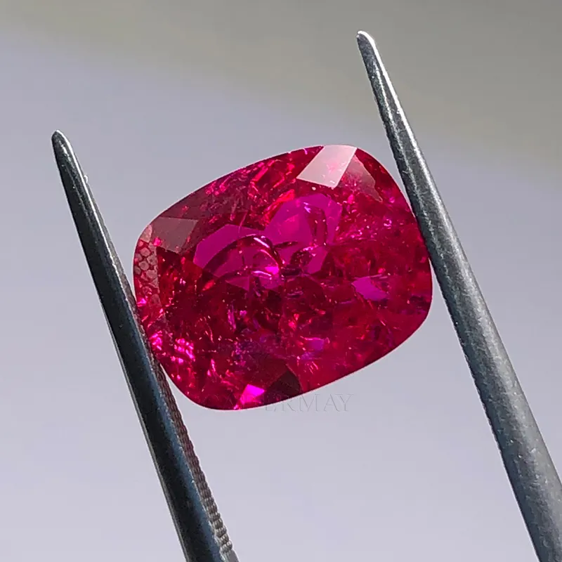 Cadermay Hot Selling Antike Kissen form Lab-Grown Diamond Ruby 5 #4*6mm ~ 12*16mm synthetischer Rubin-Edelstein von aus gezeichneter Qualität