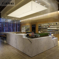 Comptoir de bar design moderne en marbre artificiel pour restaurant, café, boutique, bar de nuit