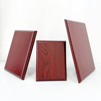 Vente en gros Plaque de certificat en bois rouge vierge Prix Plaques en bois massif vierges MH-MJ0315