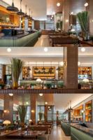 Meubles de restaurant modernes, comptoir de bar portable avec table et chaises de restaurant modernes pour les discothèques et les bars à jus