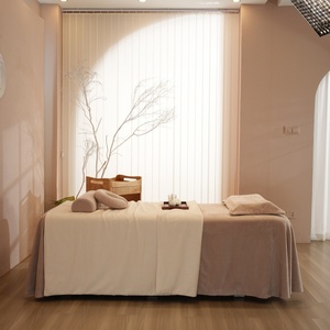 Couvre-lit <span class=keywords><strong>de</strong></span> spa kaki Couvre-lit <span class=keywords><strong>de</strong></span> <span class=keywords><strong>massage</strong></span> en tissu velours cristal Ensemble <span class=keywords><strong>de</strong></span> draps <span class=keywords><strong>de</strong></span> lit à cils - Product Image 4