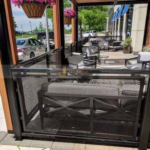 ANN8924 Custom Modern Coated Water Ripple Stainless Steel Partition Decorative Metal <b>Screen</b> for Feature <b>Wall</b> & Balcony Railing - Product Image 5