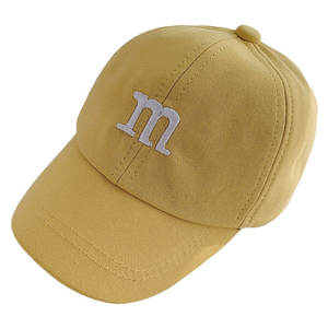 Hete Verkoop Katoenen Kinderen Letter M 0-3 Jaar Oude Baseballpet Custom Logo <span class=keywords><strong>Kids</strong></span> Honkbalhoed - Product Image 1
