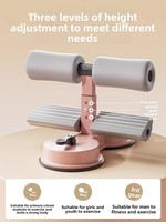 Lingxi Appareil d'entraînement abdominal portable avec fixation des pieds, réglable sur trois vitesses, à double ventouses et bandes de résistance, pour usage domestique