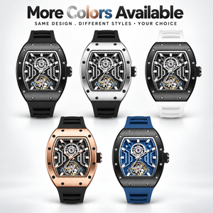 20 PCS Reloj Automático Esqueleto Geométrico Personalizado con Movimiento Propio, 3ATM, Acero Inoxidable, Formato Tonneau, Reserva de Marcha, Alta Calidad - Product Image 4