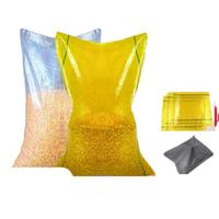 Sac d'emballage tissé en polypropylène thermoscellable durable pour farine de maïs, aliments pour animaux, engrais, usage agricole