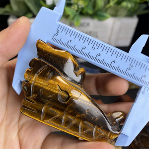 Precio al por mayor curación espiritual Reiki piedra curativa cabeza de cuarzo cristal dragón calaveras para Decoración - Product Image 5