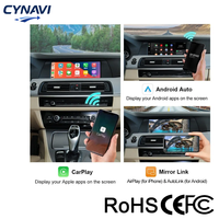 Adaptador Inalámbrico Apple CarPlay y Android Auto para BMW NBT F07 F10 F15 F20 F25 F30 F80 con 1 Año de Garantía, Montaje en Parabrisas
