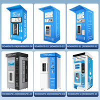 Máquina Expendedora de Agua Fría para Exteriores, SDK Personalizable, Estación de Agua Purificada por Ósmosis Inversa, Pago con Tarjeta de Crédito/Código QR, Sanitización UV, 24/7