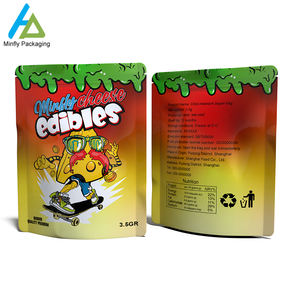Vendas quentes em estoque milhares de sacos de embalagem de comestíveis estilos sacos Mylar 35g reutilizáveis embalagem de comestíveis de cheiro 3.5g 3.5g - Product Image 6
