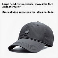 Topi Baseball 6 Panel Anti Air Cepat Kering untuk Musim Semi dan Musim Panas, Lingkar Kepala Besar, Cocok untuk Memancing, Olahraga, dan Pendakian Gunung