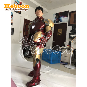 Costume <span class=keywords><strong>Superman</strong></span> bleu foncé personnalisé pour hommes adultes, ensemble de costumes de cosplay avec personnages de films, haut en tissu tridimensionnel - Product Image 5