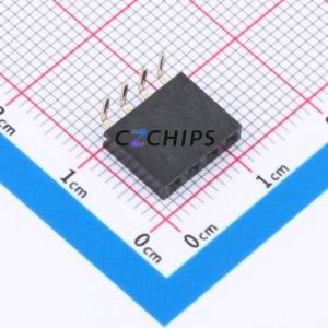 XDM254-1-04-W-8.5-G0 Pin Socket Bent Lead Through Hole,P=2.54mm Connector 1x4P 2.54mm Square Hole Right Angle Insert - Product Image 1