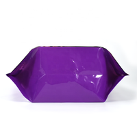 Sac d'emballage pour aliments pour animaux de compagnie biodégradable à fond plat avec fermeture éclair, impression numérique