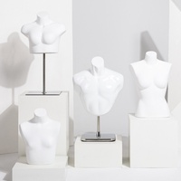 Mannequin de présentation de comptoir pour sous-vêtements, culottes, bikinis et maillots de bain, modèle de torse et de hanches féminin blanc pour usage commercial