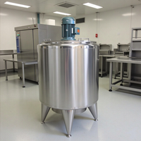 Cuve de mélange en acier inoxydable à double enveloppe avec agitateur, réacteur émulsifiant liquide, homogénéisateur et chauffage électrique à vapeur