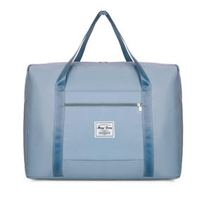 Bolsa de Viaje Plegable de Nailon Resistente al Agua con Cierre, Bolsa de Gimnasio Ligera de Gran Capacidad 56-75L - Product Image 1