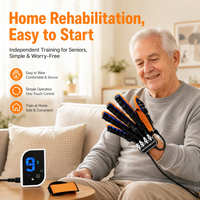 Gant de rééducation compact M9, masseur portatif avec batterie rechargeable USB intégrée de 1300 mAh et contrôle de la minuterie