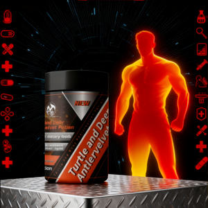 Tonic Herbal Dietético Turtle Deer Cinco Tesoros con Vitaminas <span class=keywords><strong>B</strong></span> para Adultos y Adolescentes, Gestión de Energía, Refuerzo Inmunológico, Aeróbico - Product Image 1