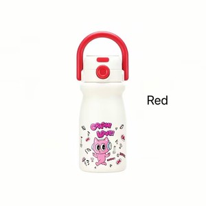 Botella de Agua Infantil a Prueba de Fugas <span class=keywords><strong>con</strong></span> Pajita, Libre de BPA, Vaso de Acero Inoxidable <span class=keywords><strong>con</strong></span> Diseño de Dibujos Animados para Viajes al Aire Libre - Product Image 1