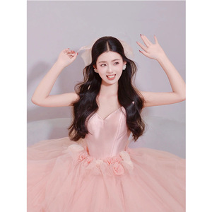 Abito <span class=keywords><strong>da</strong></span> <span class=keywords><strong>Cerimonia</strong></span> Principessa con Gonna a Tutù per Matrimonio, Esami Artistici e Cerimonie per Adulti di Alta Classe - Product Image 2