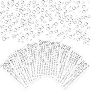 Autocollants en acrylique effet strass pour les yeux et les coins des yeux, style célébrité internet, décoratifs, brillants, en forme de gemmes de cristal, pour la décoration des fêtes - Product Image 1