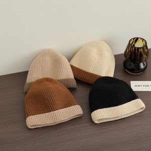 Custom 2-6Y Winter Cotton Skull Cap Baby Double Layer <b>Fleece</b> Lining Kids Designer <b>Beanie</b> - Product Image 2
