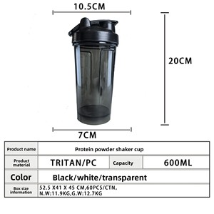 Vaso Mezclador <span class=keywords><strong>de</strong></span> Proteínas <span class=keywords><strong>de</strong></span> Material TRITAN Resistente a Altas Temperaturas, con Función <span class=keywords><strong>de</strong></span> Bebida Directa, Vaso Deportivo Portátil para Uso General - Product Image 4