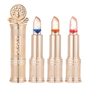 <span class=keywords><strong>AGAG</strong></span> Plaqué Or Tarot Ancien Transparent Feuille d'Or Baume à Lèvres Magique Rouge à Lèvres Fleur 3D Rouge à Lèvres Transparent à Changement de Couleur Rouge à Lèvres - Product Image 1