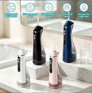 <span class=keywords><strong>Irrigador</strong></span> Bucal Portátil, 260 ml, IPX7, 3 Modos, 4 Boquillas, Rotación de 360°, Limpiador Dental Recargable, Personalizable con Logotipo - Product Image 1