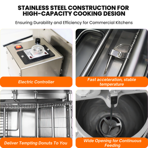 Cung cấp hạn chế không dính bearbrand 220V <span class=keywords><strong>Donut</strong></span> máy điện hoạt động đơn giản mochi bánh rán giàu bột với giá thấp - Product Image 3