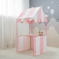 Tente de jeu personnalisable en toile de coton pour stand de marché, stand de bonbons, chariot de crème glacée, pour enfants, jeu d'intérieur