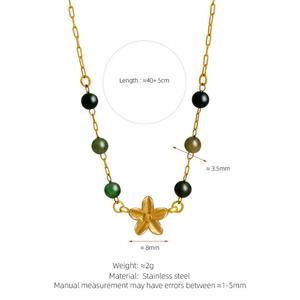 Collares de Moda 2026, Joyería Minimalista Hipoalergénica, Collar de Estrella de Mar en Acero Inoxidable 316L con Baño de Oro de 18k para Mujer - Product Image 6