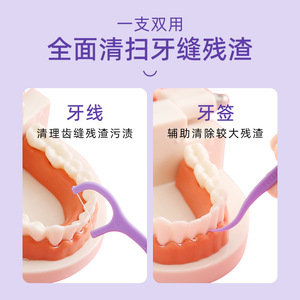 Dental Floss Picks Ultra Fine High Tensile Smooth Disposable Polymer Toothpicks Portable Dental Floss Cases - Product Image 1