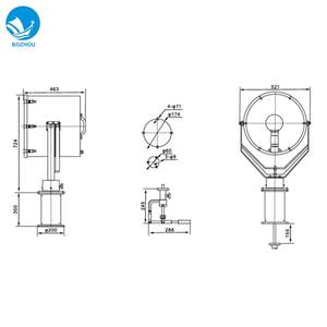 TG3 1000w Projecteur de recherche puissant étanche pour usage maritime en acier Sky Steel - Product Image 2