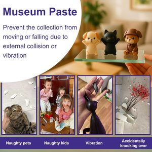 TMESRUI Gel adhésif de musée transparent comme du cristal, réutilisable et amovible pour fixer les objets de collection, les artefacts et les antiquités - Product Image 6