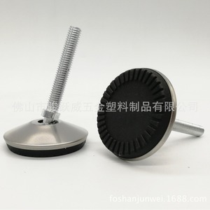 Pieds pivotants réglables en acier inoxydable, diamètre 50mm, épaisseur 15mm, à visser pour meubles - Product Image 3