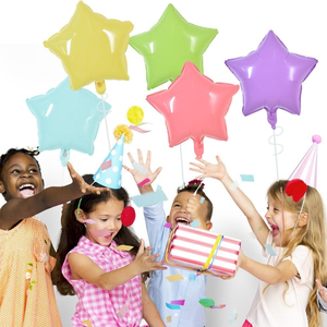 Wholesale 18 Inch <b>Star</b> Heart Aluminum Film <b>Balloon</b> Solid Color Birthday Party Decoration Foil <b>Balloon</b> Globos for Kids - Product Image 3