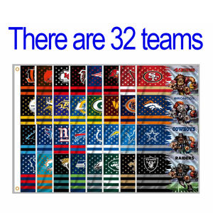 Флаги команд НФЛ, все 32 команды, включая Буффало Биллз и Грин-Бей Пэкерс, оптовая продажа на заказ - Product Image 2