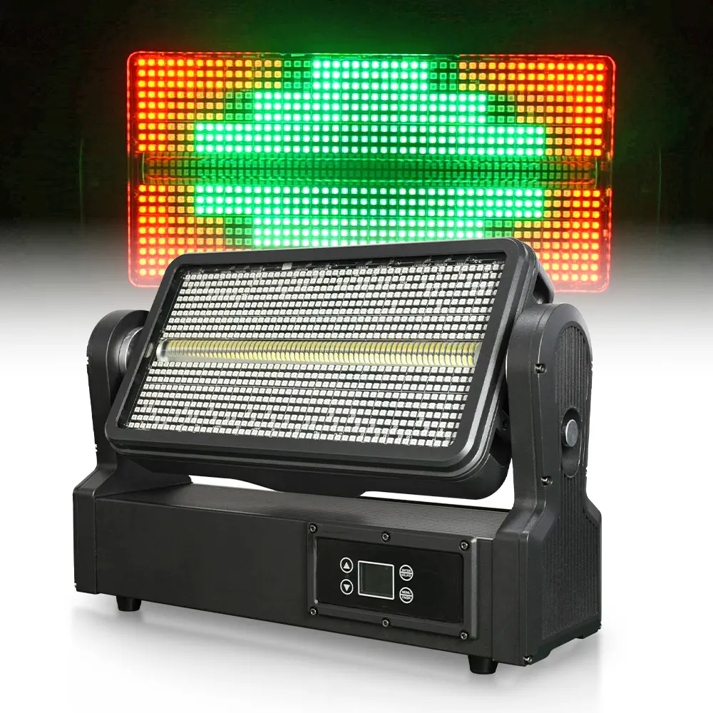NEW 3IN1 DMX512 RGB LED Strobe Light Moving Head Stage Light for Nightclubs