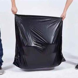 Bán Buôn Kích Thước Lớn 64 65 Gallon <span class=keywords><strong>LDPE</strong></span> Nhựa Đen Nhà Bếp Phòng Khách Túi Rác Túi Rác Trên Cuộn - Product Image 4