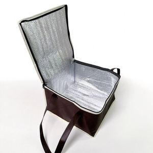 Reusable Thermal <b>Carrier</b> Cooler Bag Aluminum Foil Nonwoven Fabric for Bakery Insulation Chocolate <b>Cake</b> Delivery Cooler Bag - Product Image 5