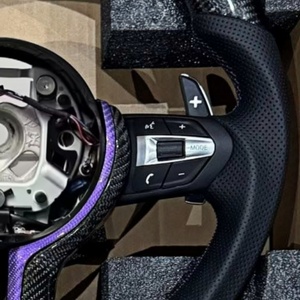 Volante de Fibra de Carbono Morado Compatible con <span class=keywords><strong>BMW</strong></span> F30 F20 F10 F34 F35 F32 F33 F36 F36 F80 E90 E70 E80 E60 X3 X4 X5 M2 M3 M4 M5 - Product Image 4