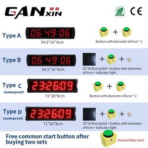 Yizhi แป้นเหยียบแบบมีสายดิจิตอล5 "3" ควบคุมด้วยปุ่มแป้นเหยียบสำหรับใช้ในการฝึกปีนเขากำแพงนาฬิกาขนาดใหญ่ - Product Image 2
