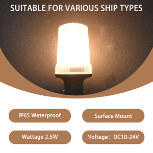 Luz de Anclaje para Barco, Poste de Acero Inoxidable, 12V LED, Plegable, Luz Multiusos para Pesca, Bote Pontón, Bote <span class=keywords><strong>Jon</strong></span> - Product Image 2