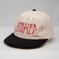 Gorra Snapback Personalizada de Dos Tonos con Logotipo Bordado, Visera Plana, Gorra de Béisbol de Tela de Algodón, Ajustable, Estilo Trucker Sin Estructura