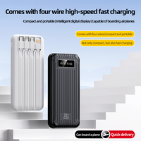 Banque d'alimentation portable ultra-mince 10000 mAh avec charge ultra-rapide 22,5 W, câble intégré, lampe de poche et écran – Vente directe usine
