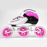 Patins à roues alignées professionnels légers pour adultes, en fibre de carbone, pour la compétition en plein air, avec roues en PU réglables