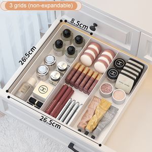 New Expandable <strong>Plastic</strong> <strong>Drawer</strong> Storage Container Transparent Kitchen Makeup Multi-grids <strong>Drawer</strong> Slides <strong>Organizer</strong> - Product Image 6