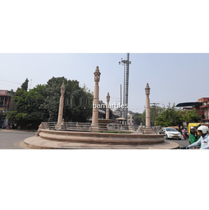 โคมไฟหินทรายจ๊อดปูร์ทำมือ ดีไซน์ทันสมัย เป็นมิตรกับสิ่งแวดล้อม ทนทาน เหมาะสำหรับทางเข้าบ้าน ระเบียง แสงสว่างภายนอกอาคาร ตกแต่งภูมิทัศน์ BABA - Product Image 5